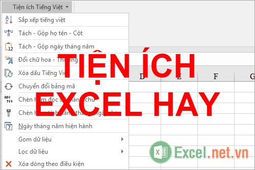 Tổng hợp các tiện ích Excel hay nhất