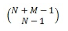 Phương trình hàm Combina sử dụng(với N là number và M là number_choosen)