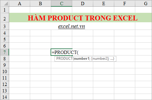 Hàm nhân trong Excel – Cách sử dụng hàm nhân (PRODUCT) và ví dụ