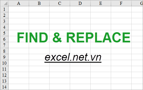 Cách tìm kiếm và thay thế trong Excel